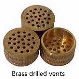 brass drilled core vents